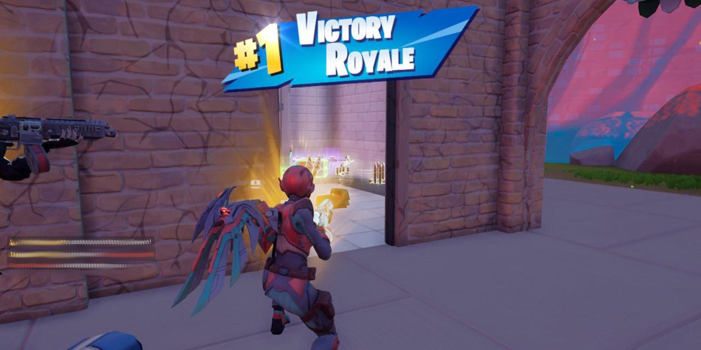 Cover showing a victory royale in Fortnite