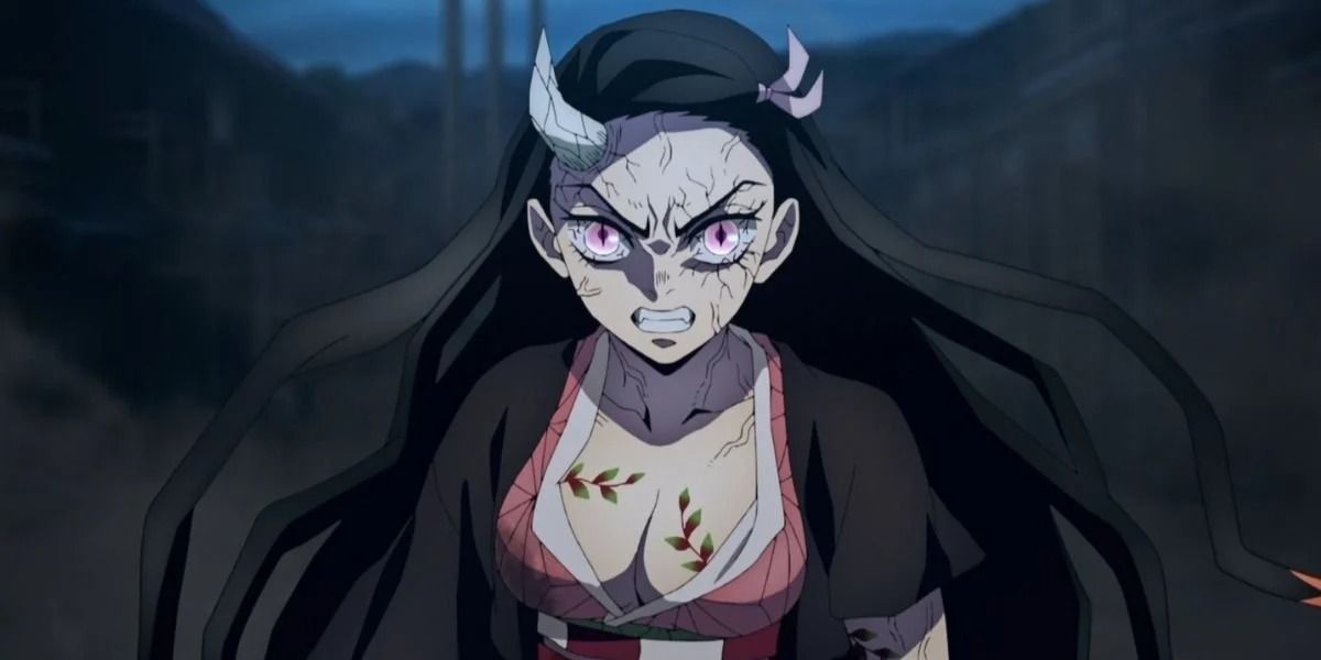 Nezuko in her new form in Demon Slayer.