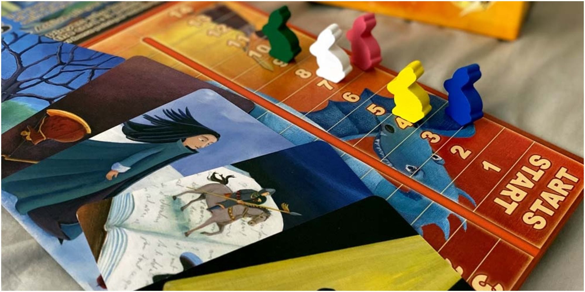 Cards and markers from the game Dixit