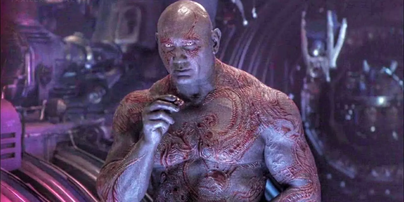 Dave Bautista as Drax in infinity war