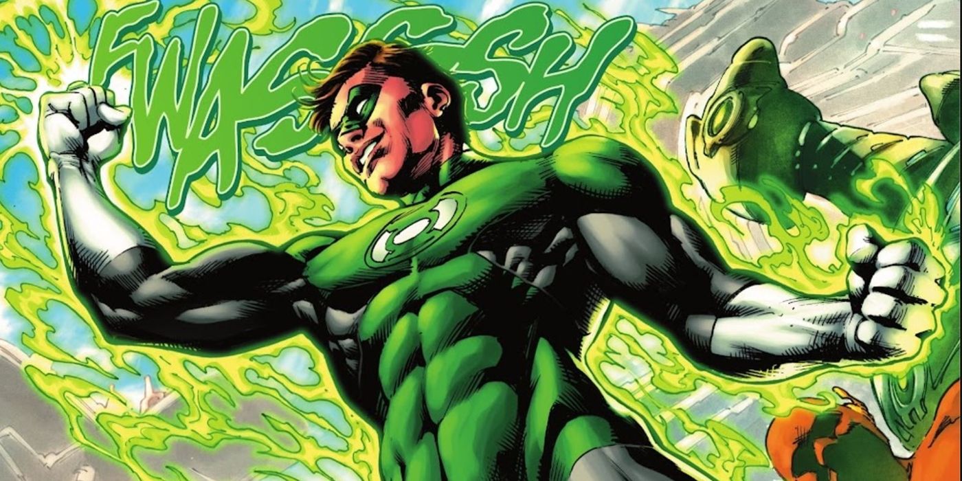 DC's Green Lantern, Hal Jordan, powers up