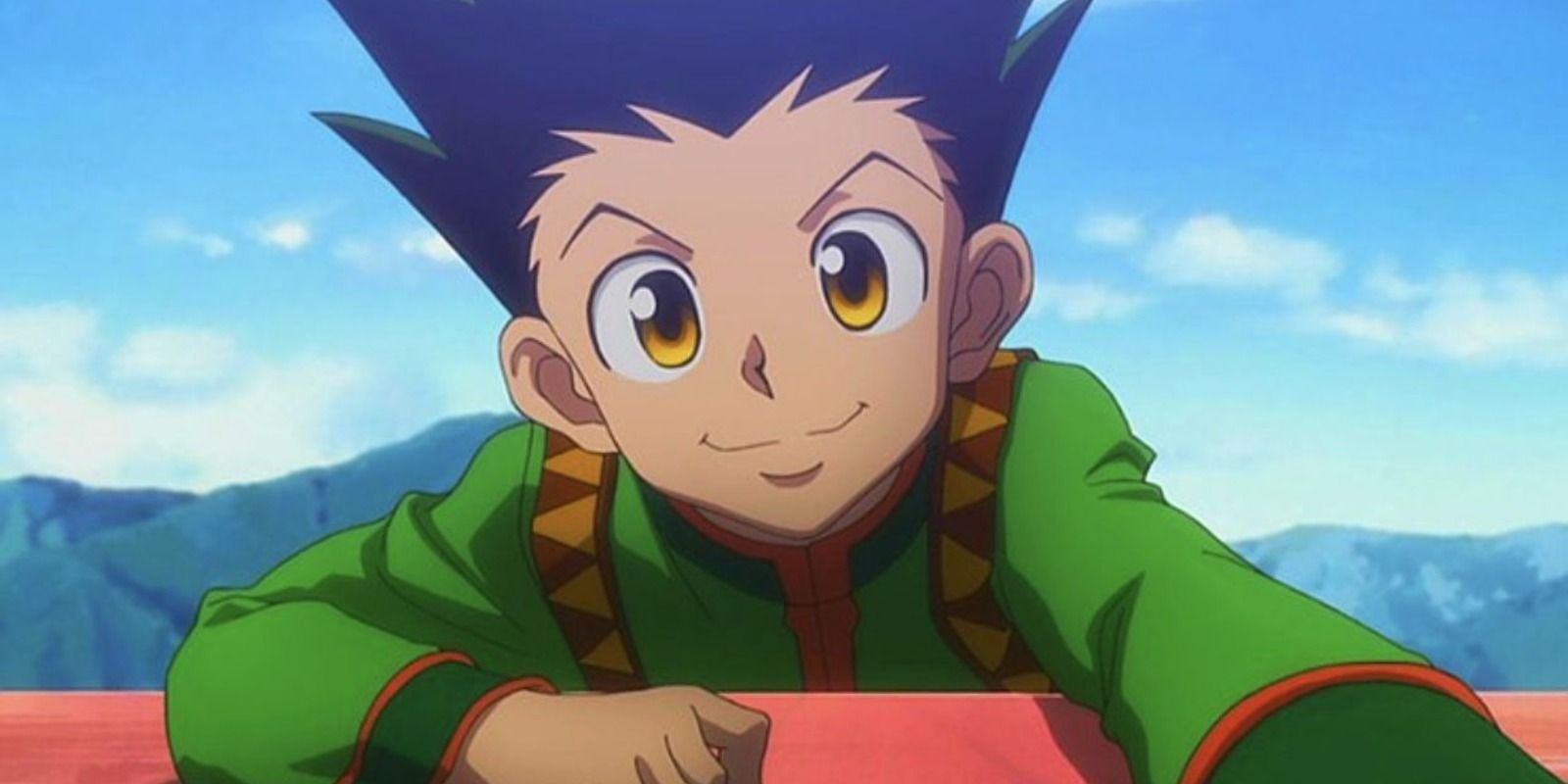 Gon Looking Happy In Hunter X Hunter