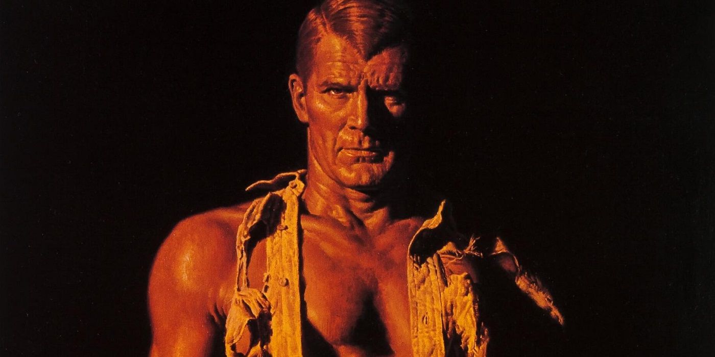 doc savage bust with black background