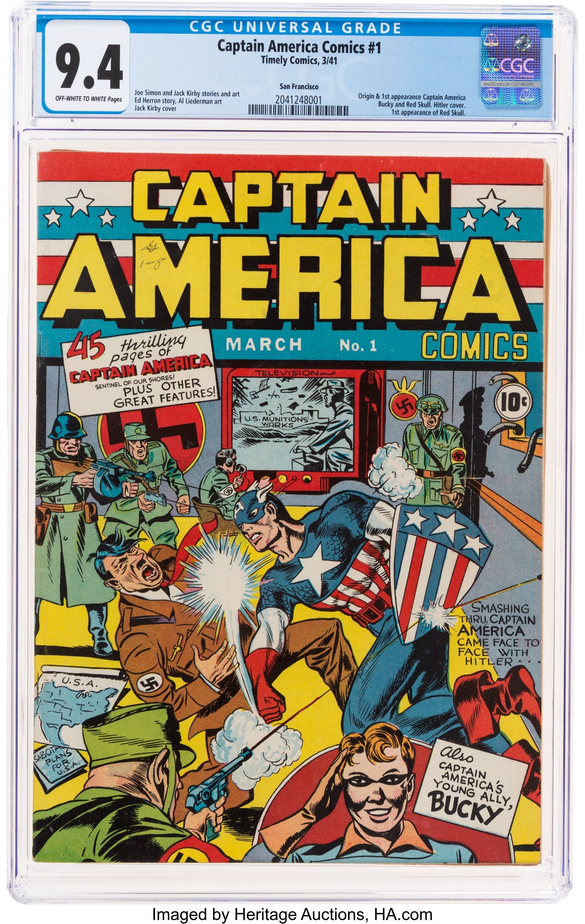 First Captain America Comic Sells For Over $3 Million Following a Bidding War
