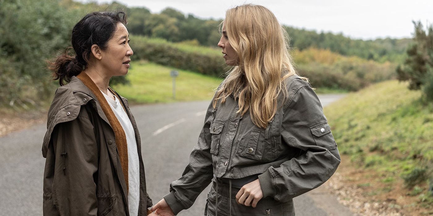 Villanelle and Eve briefly embrace in Killing Eve finale