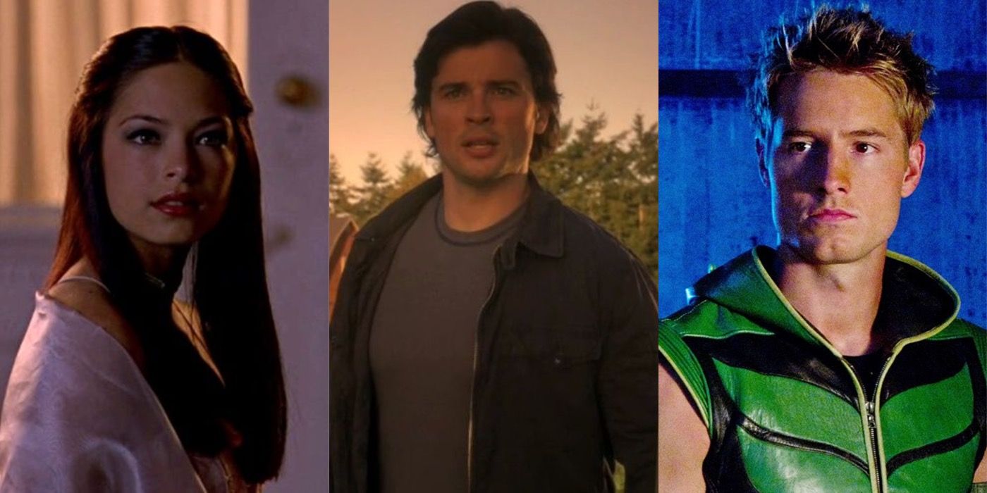 lana lang, clark kent and oliver queen from smallville