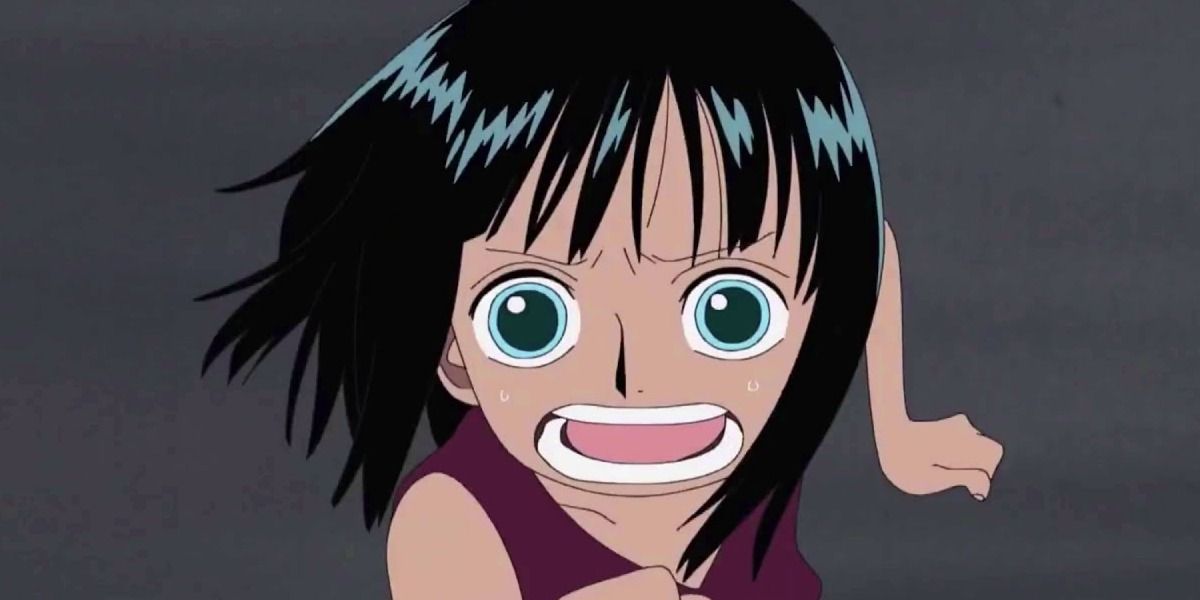 An image of young Nico Robin in One Piece.