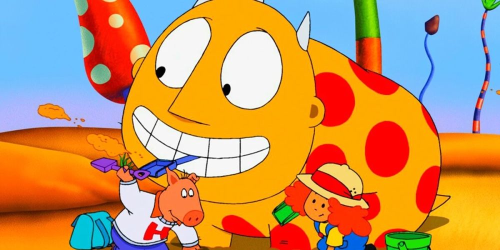 Maggie, Beast, and Hamilton Hocks in Maggie and the Ferocious Beast