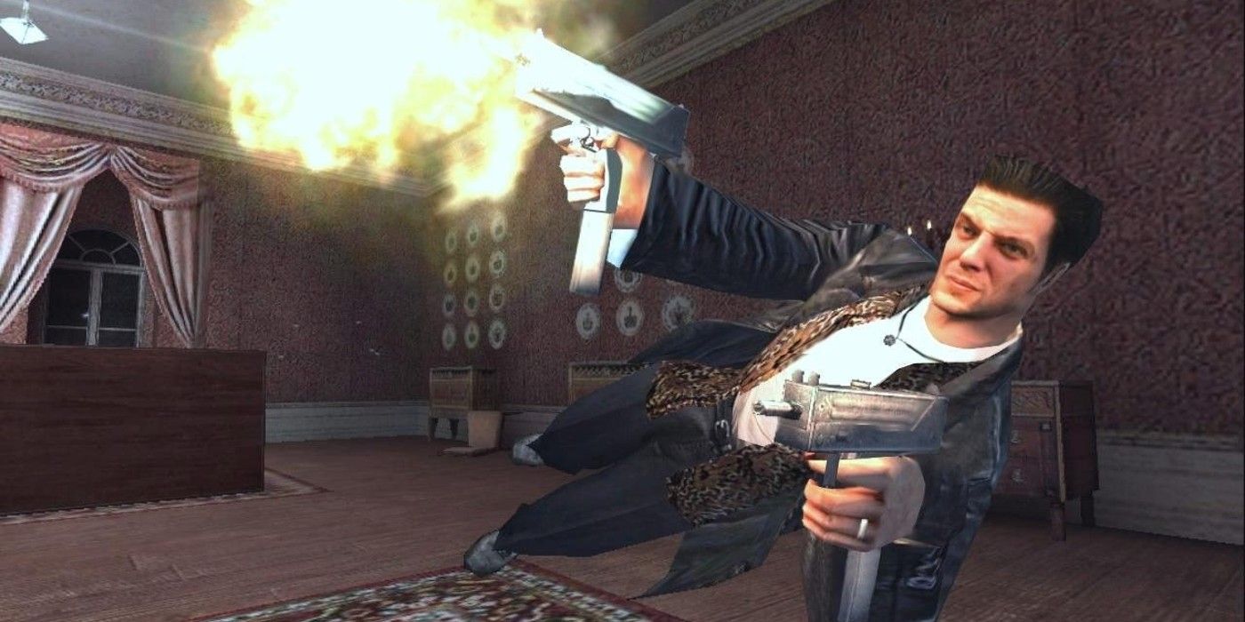 max payne employing his famous shoot dodge attack