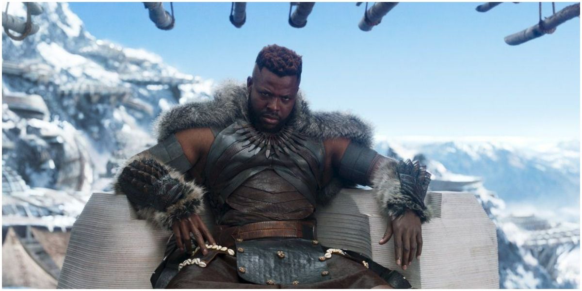 M'Baku Sits On His Throne In Black Panther