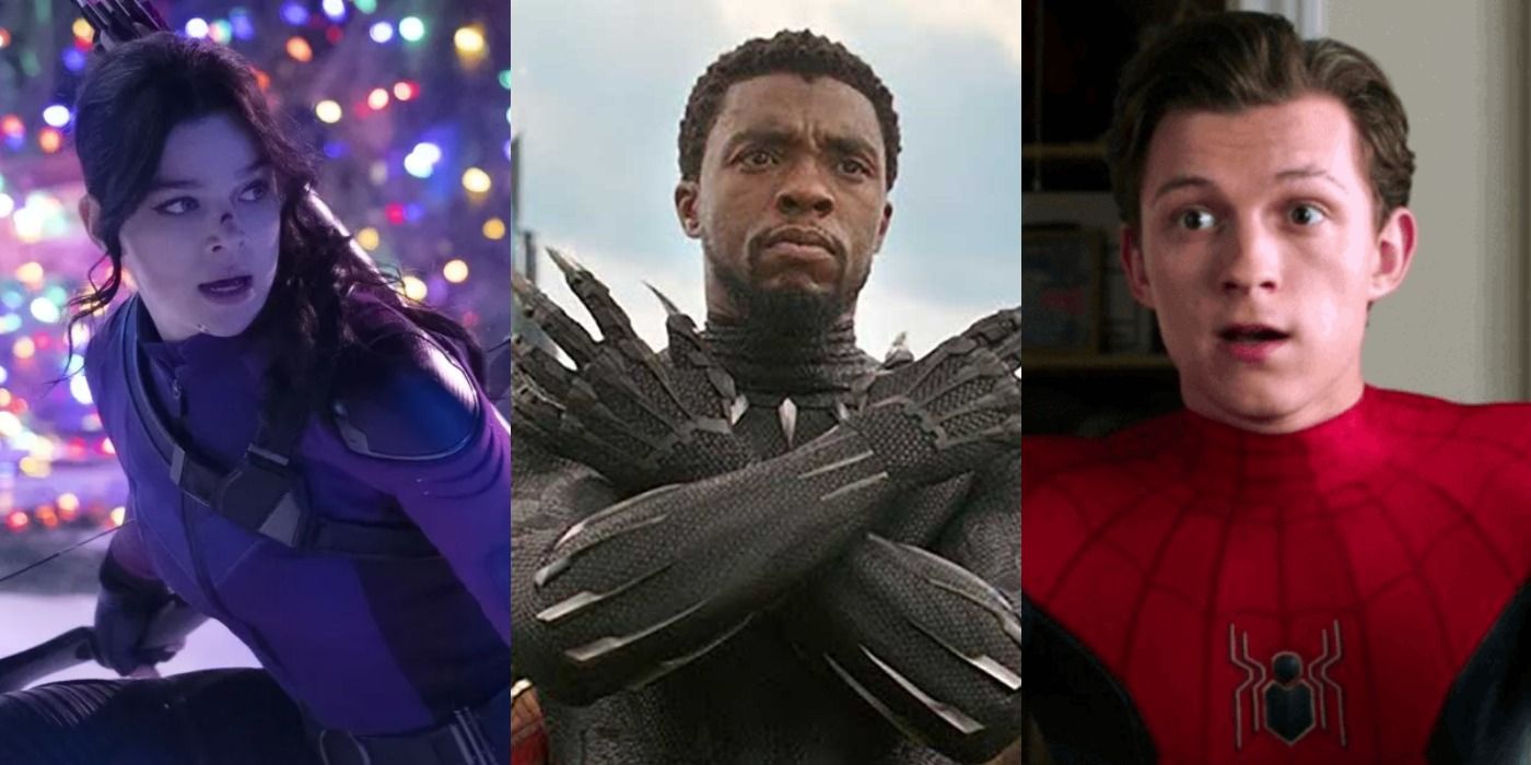 mcu compassionate characters Kate Bishop, Black Panther, and Spider-Man