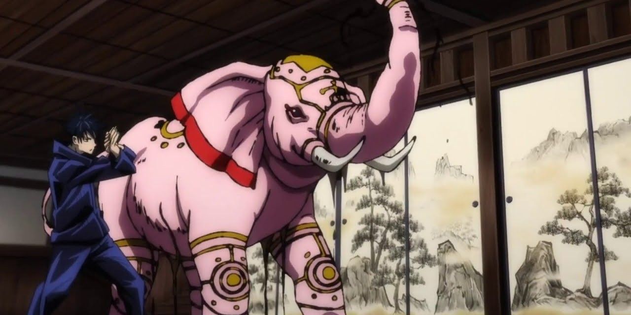 Megumi unleashes the Max Elephant in Jujutsu Kaisen. 