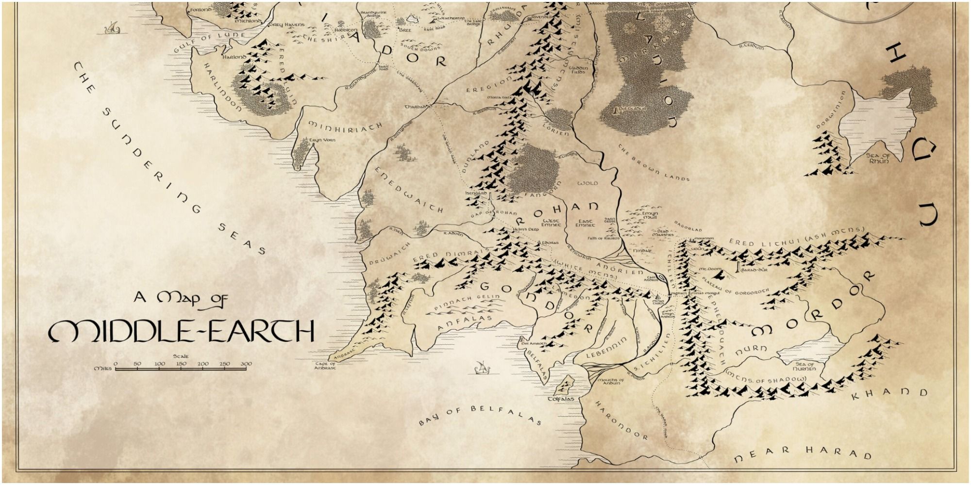 A map of Middle-earth