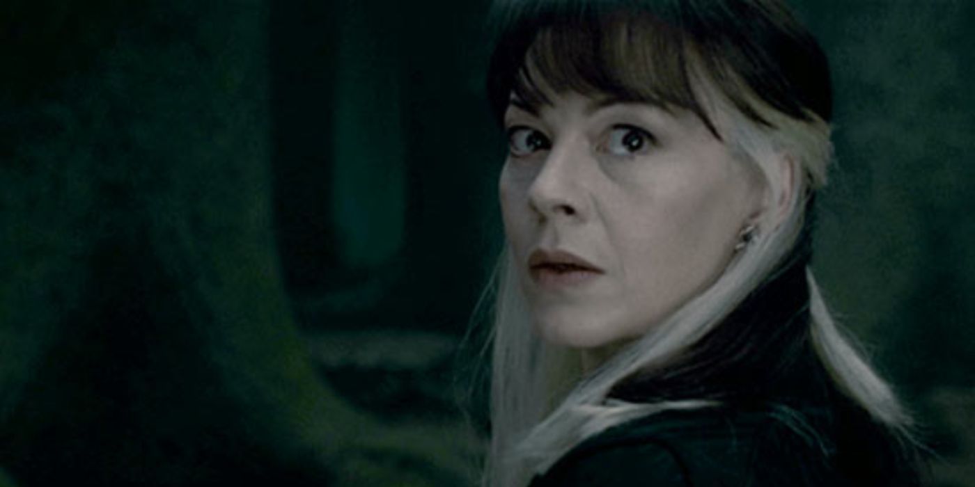 Narcissa Malfoy, looking concerned in Deathly Hallows Part 2
