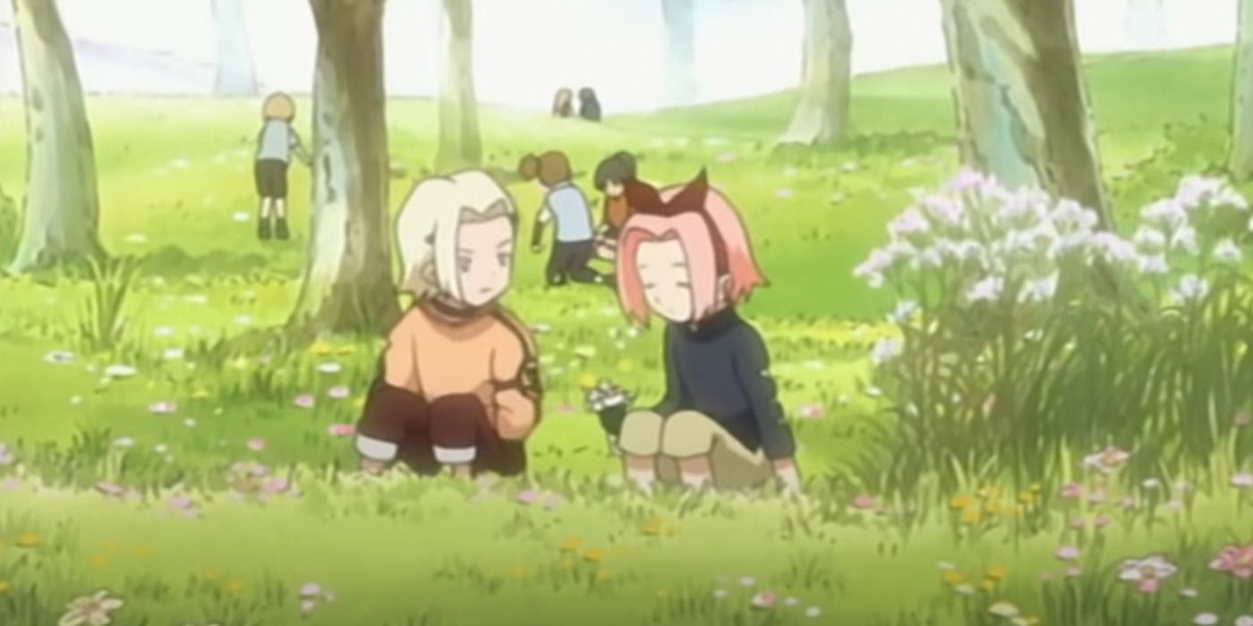 Ino and Sakura talk as kids, Naruto