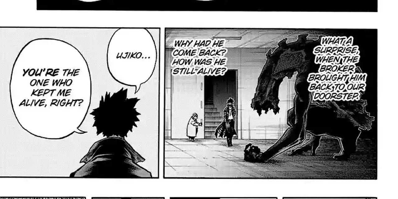 Dabi speaking to Dr. Garaki