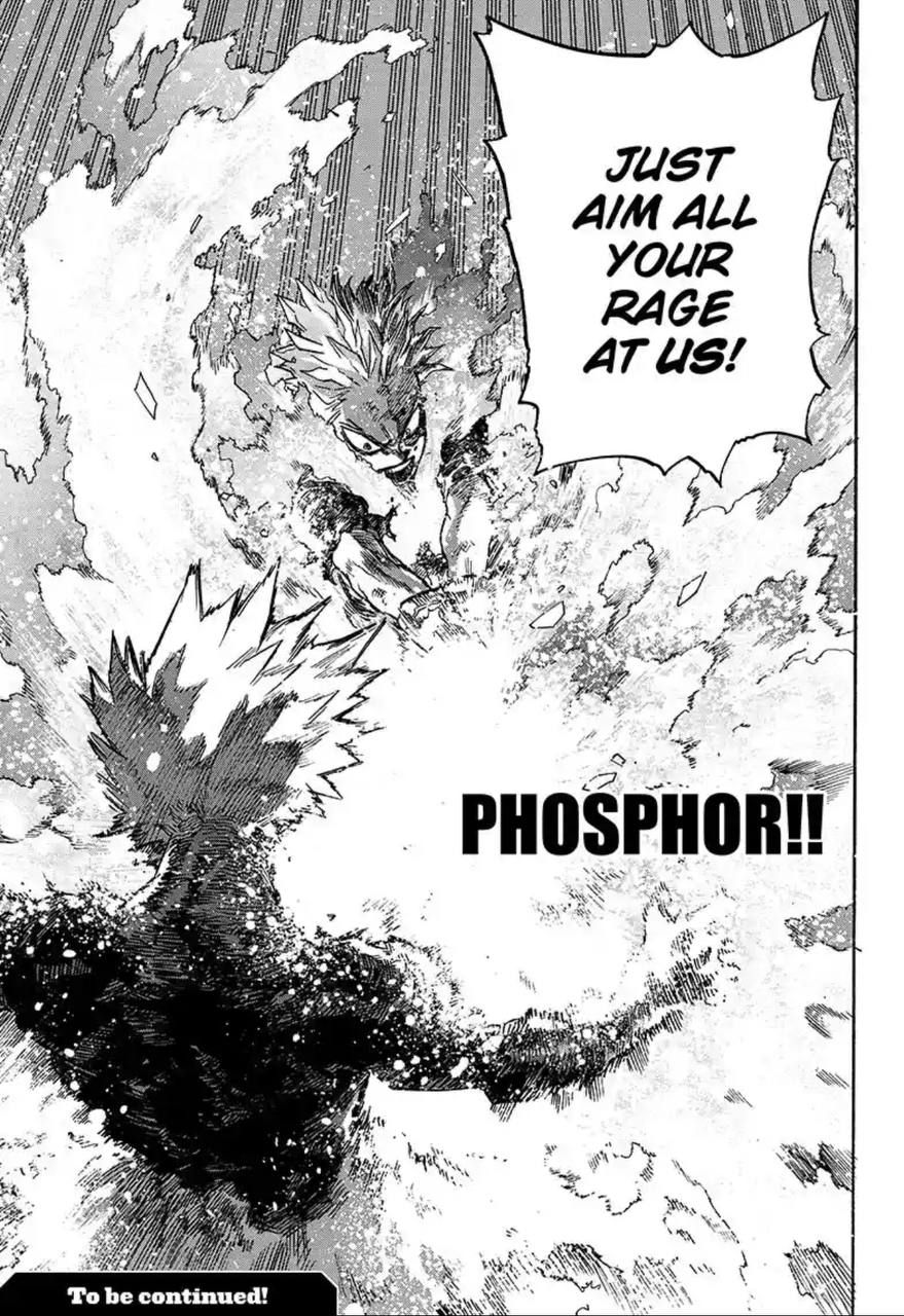 Shoto using Flashfire Fist: Phosphor against Dabi