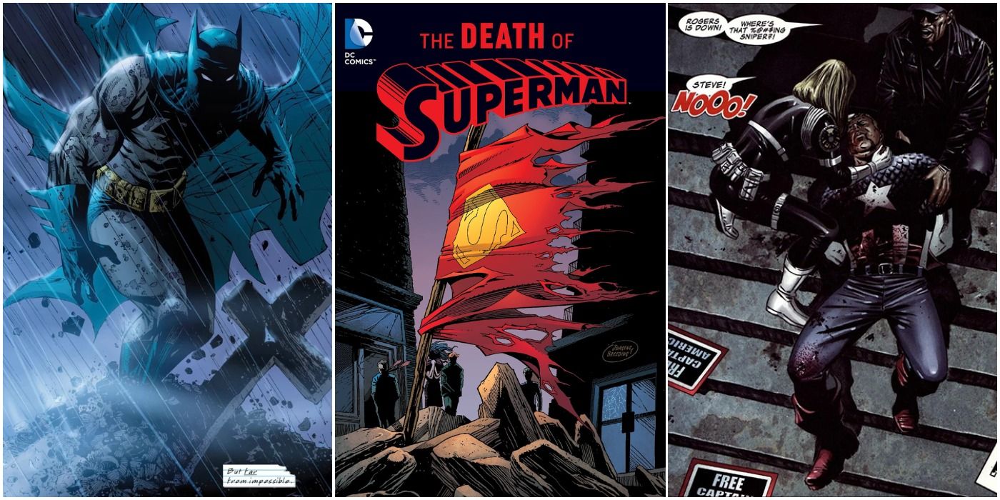 Batman R.I.P Death of Superman Death of Captain America