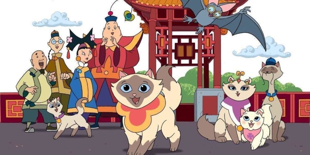 The Miao family and the siamese cats in Sagwa, the Chinese Siamese Cat