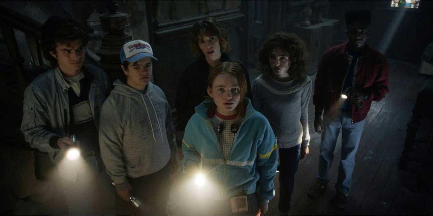 Steve, Dustin, Robin, Max, Nancy, and Lucas, Stranger Things