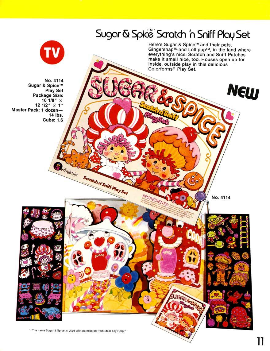 strawberry shortcake colorforms