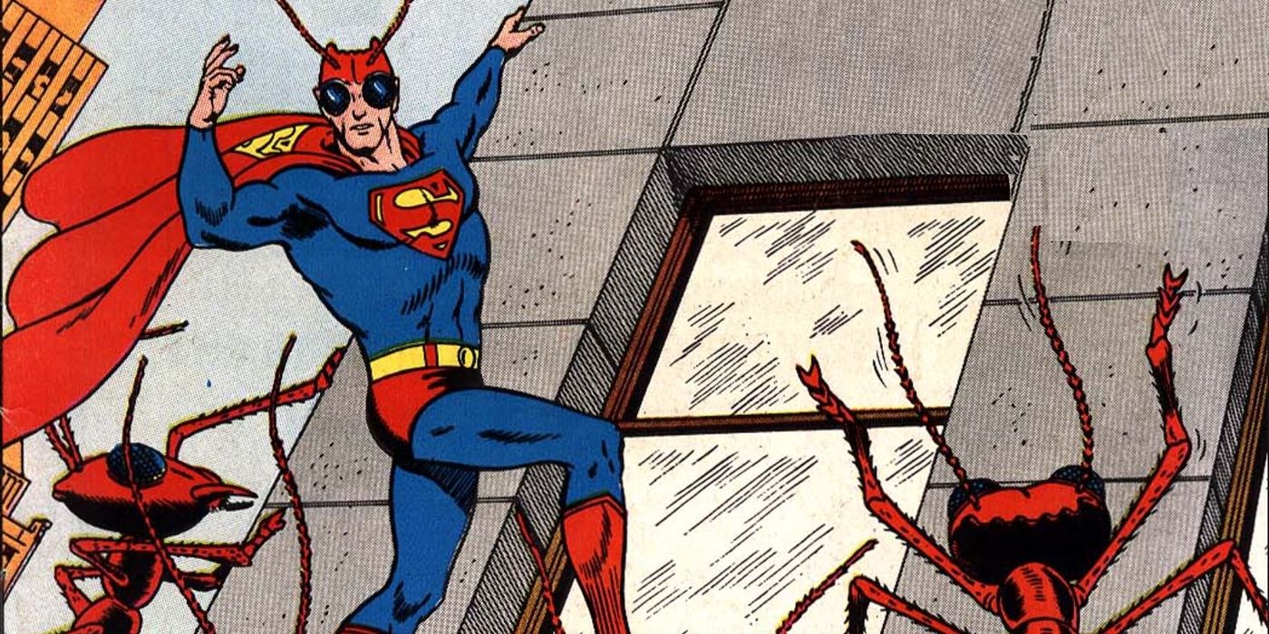 Superman Transformed Into A Bizarre Ant-Man Thanks To Red Kryptonite