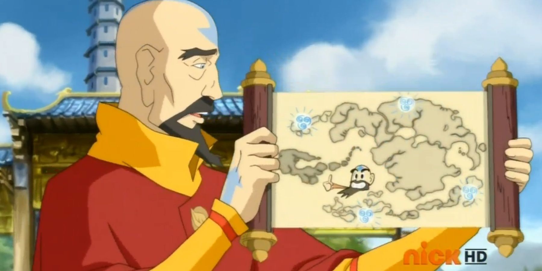 tenzin with map