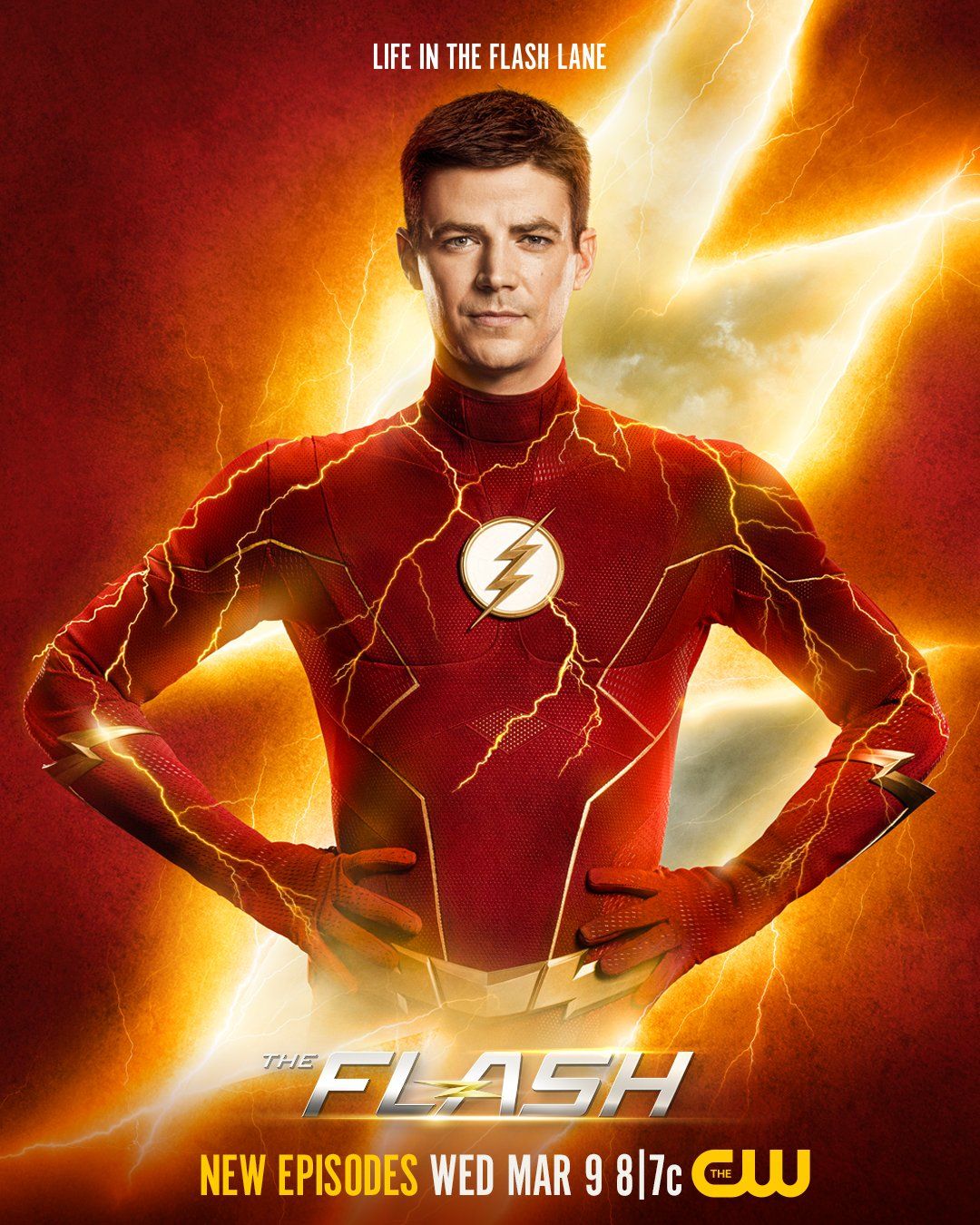 Barry Allen posa no pôster da 8ª temporada de The Flash