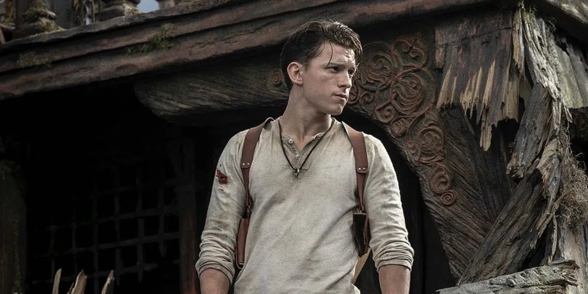 tom holland as nathan drake in uncharted