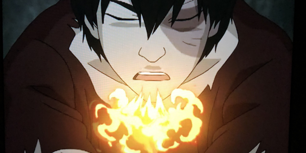 Zuko Uses Fire Breathing In The Coolers During "The Boiling Rock"
