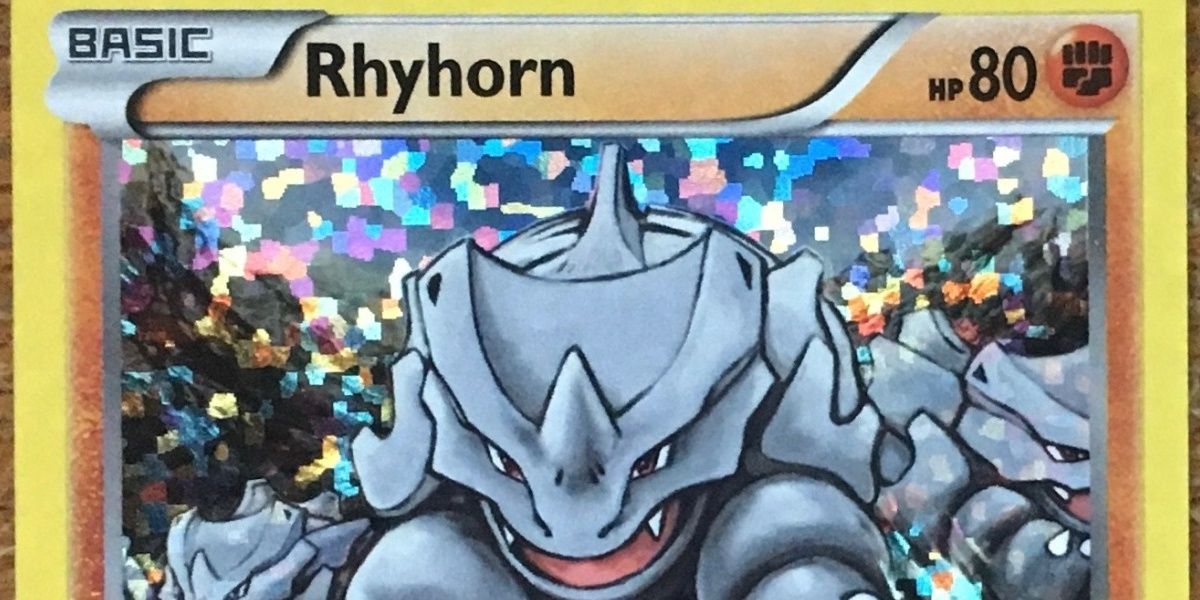 pokemon card of rhyhorn