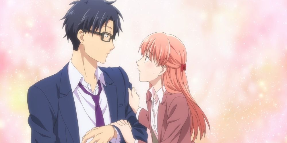 Hirotaka and Narumi from Wotakoi: Love Is Hard For Otaku.