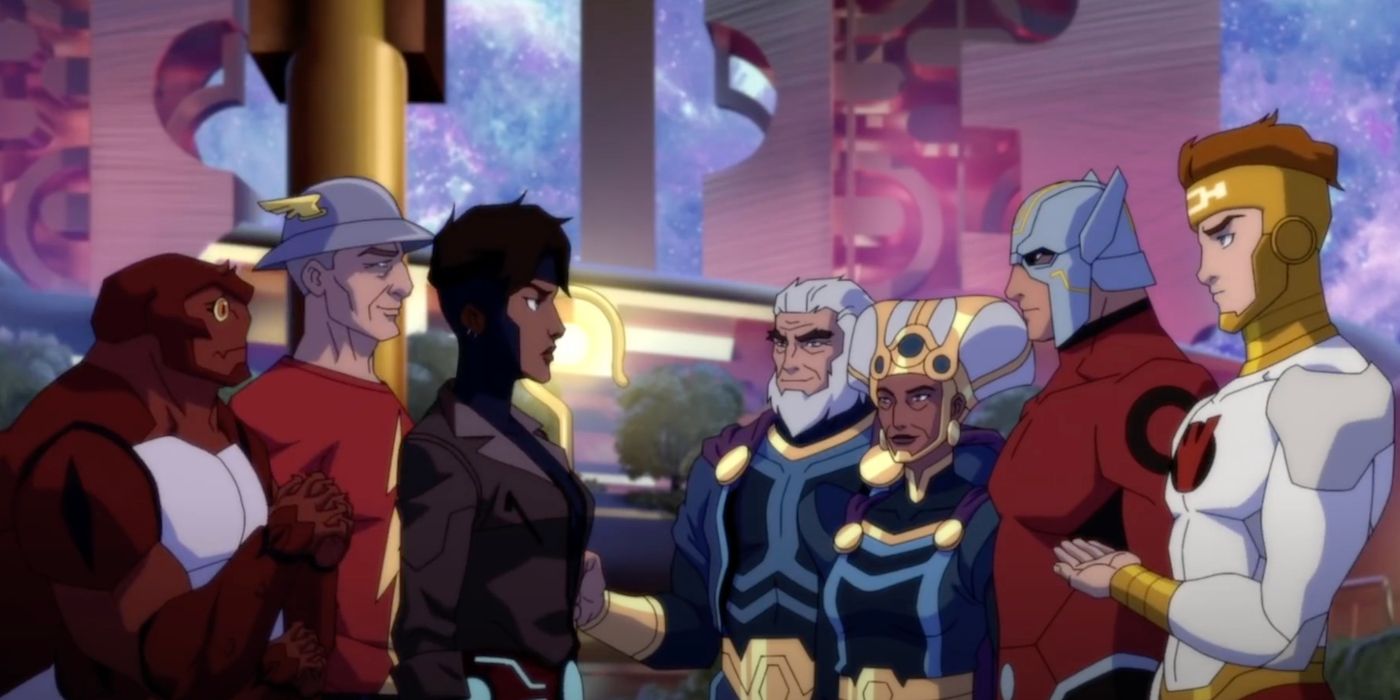 Orion meets the Young Justice crew