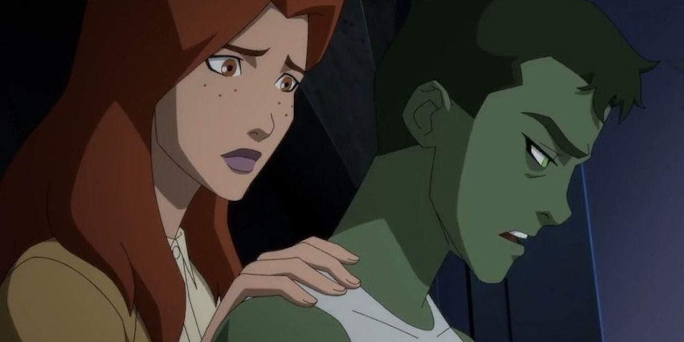 Gar lashes out at Miss Martian in Young Justice