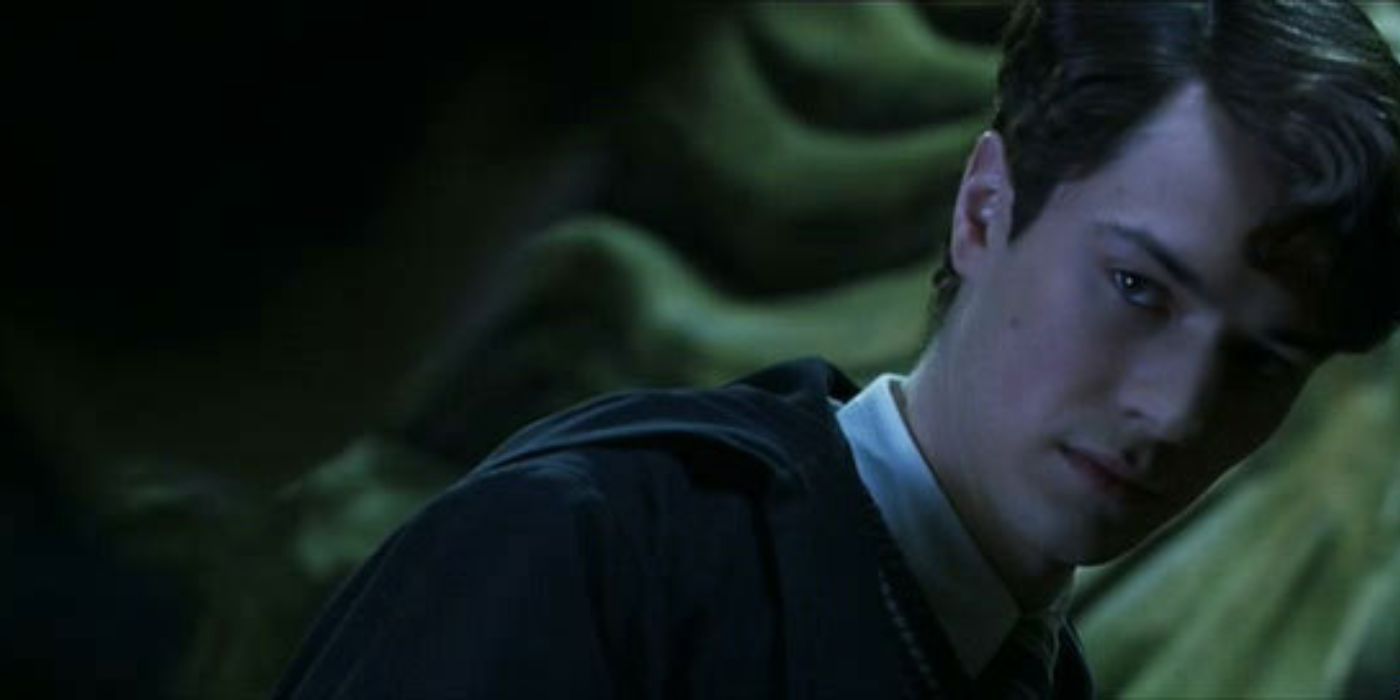 Young Tom Riddle in the Chamber of Secrets