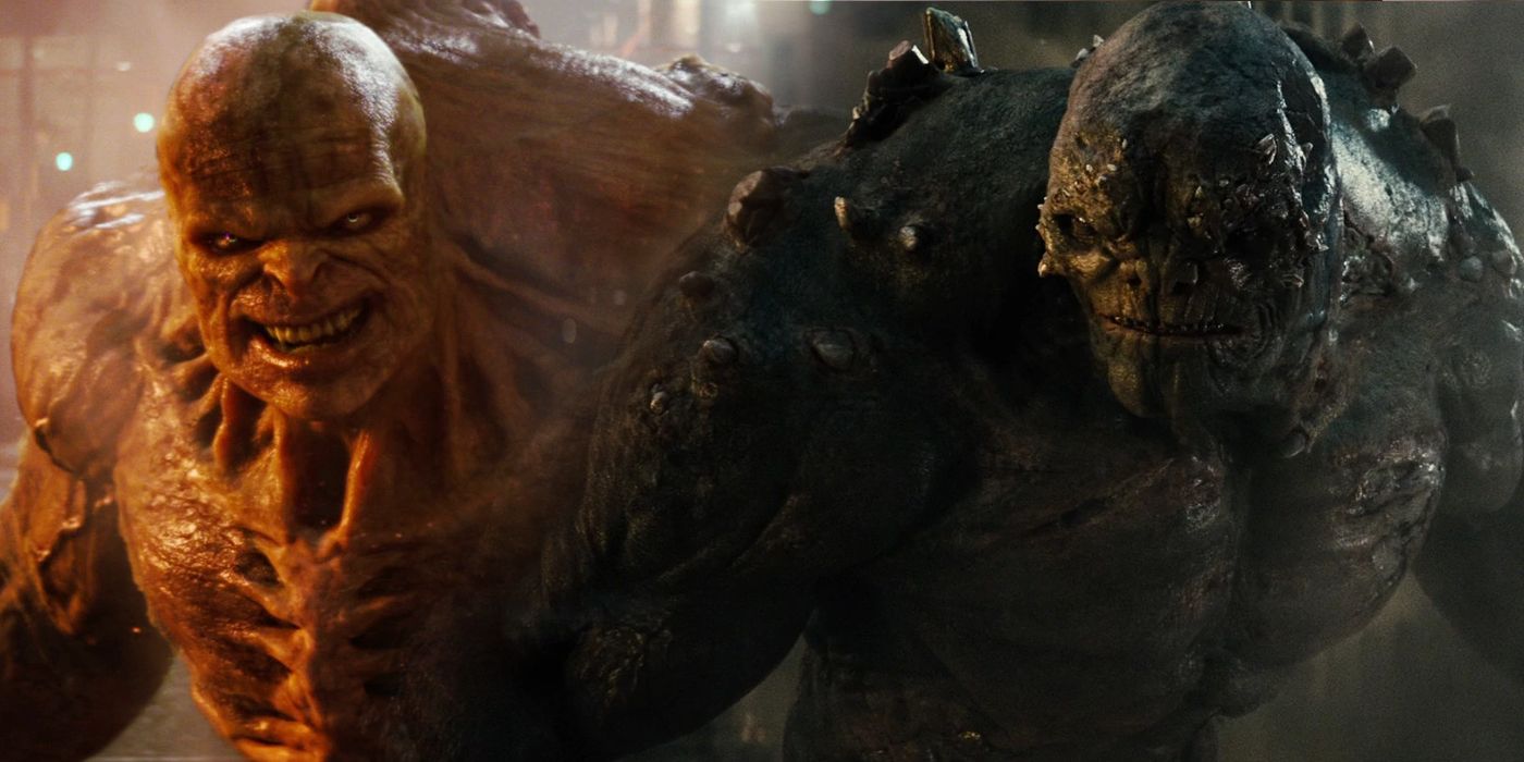 Live-action versions of Abomination and Doomsday split image