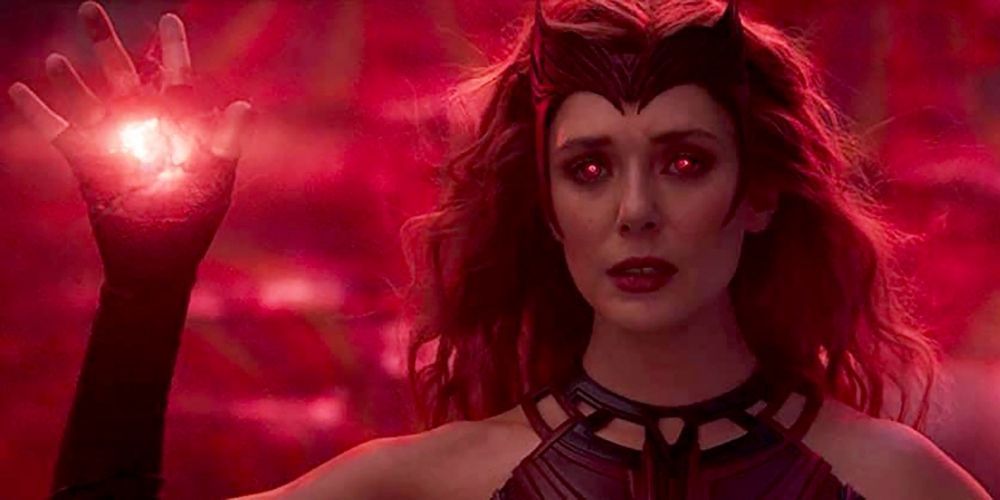 Scarlet Witch full costume showing her powers
