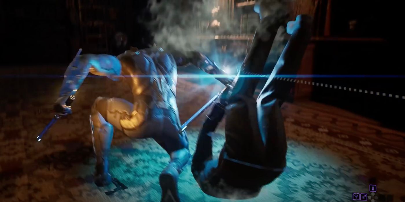 Nightwing is using Freeze's moves in Gotham Knights