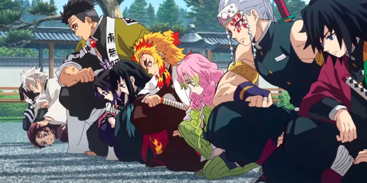 The 9 Hashira gathered for Tanjiro’s trial in Demon Slayer.