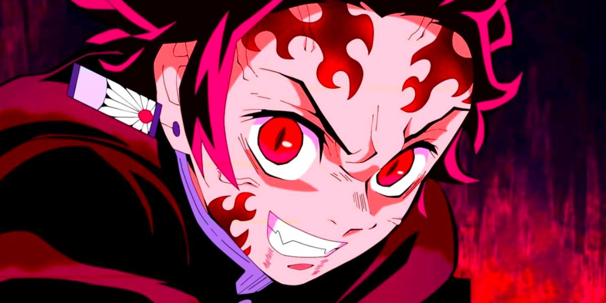 Tanjiro after being turned into a demon in Demon Slayer.