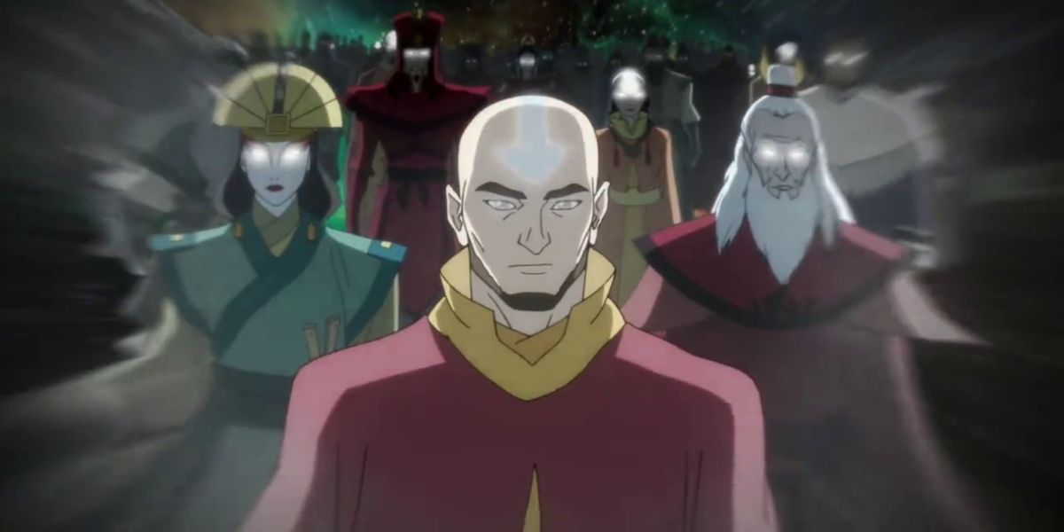 Aang and the past Avatars