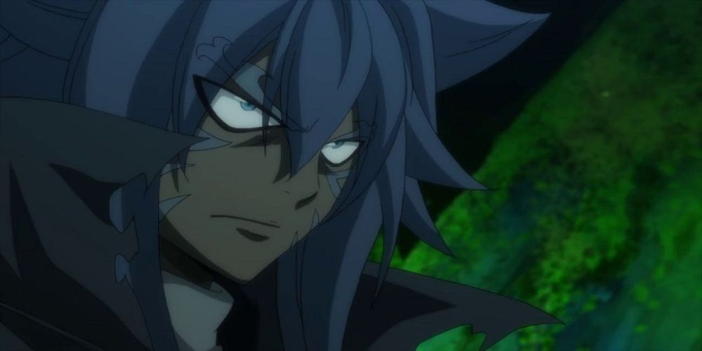 Acnologia glaring in Fairy Tail