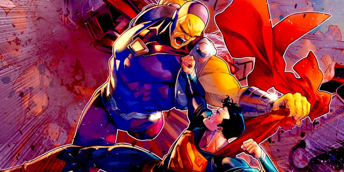 Mongul fights Superman in DC Comics