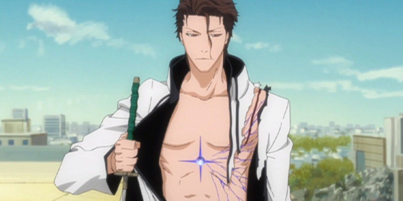 Aizen Fuses With The Hogokyu In Bleach