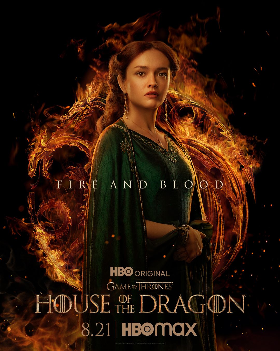 Alicent Hightower in House of the Dragon poster