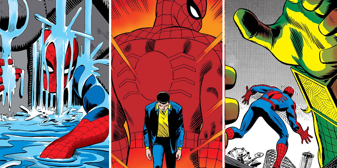 Covers for classic stories like Spider-Man No More and the Final Chapter