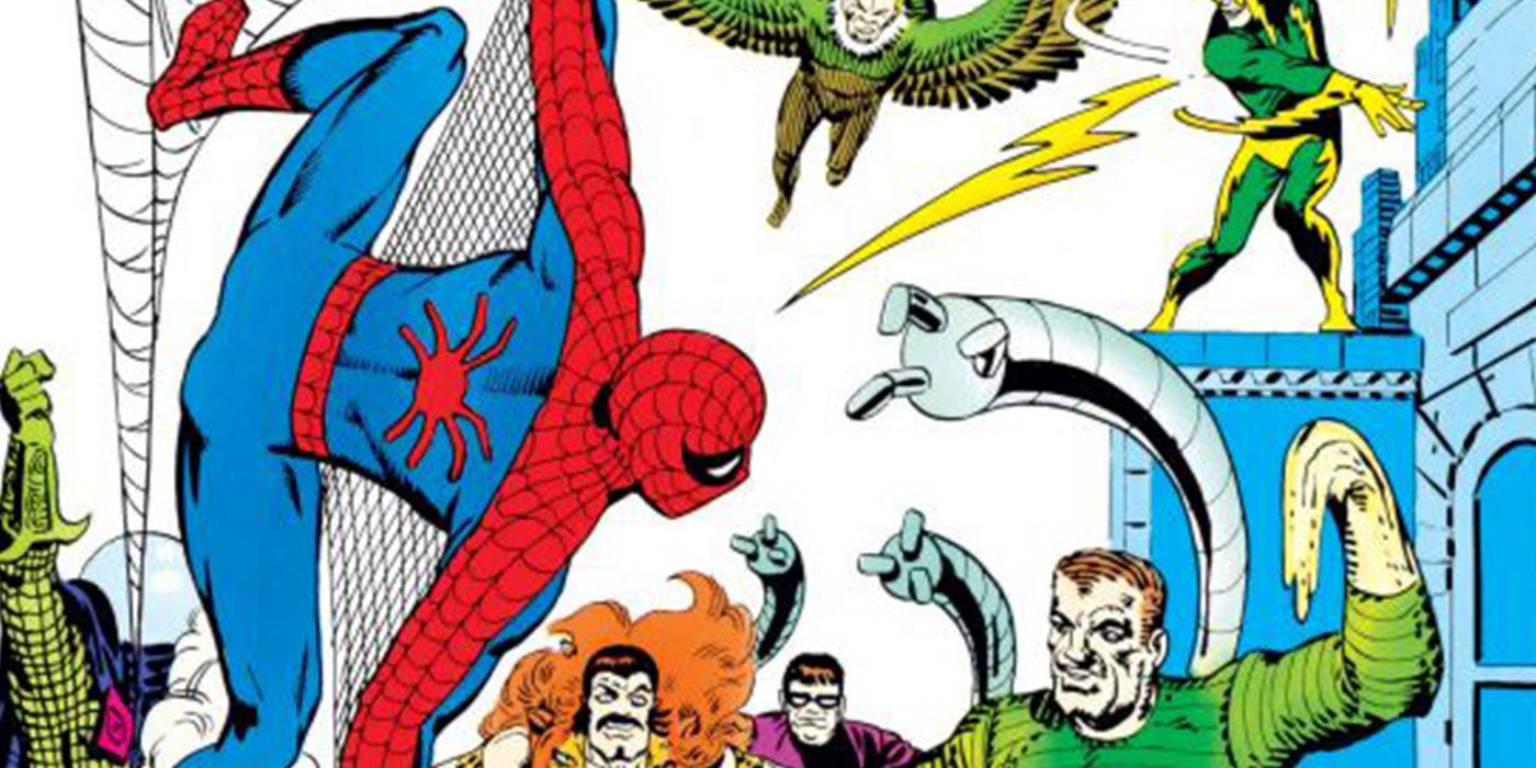 Spider-Man battles the Sinister Six in Marvel Comics