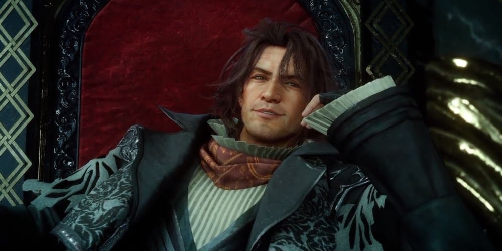 Ardyn Izunia on his throne in Final Fantasy XV game