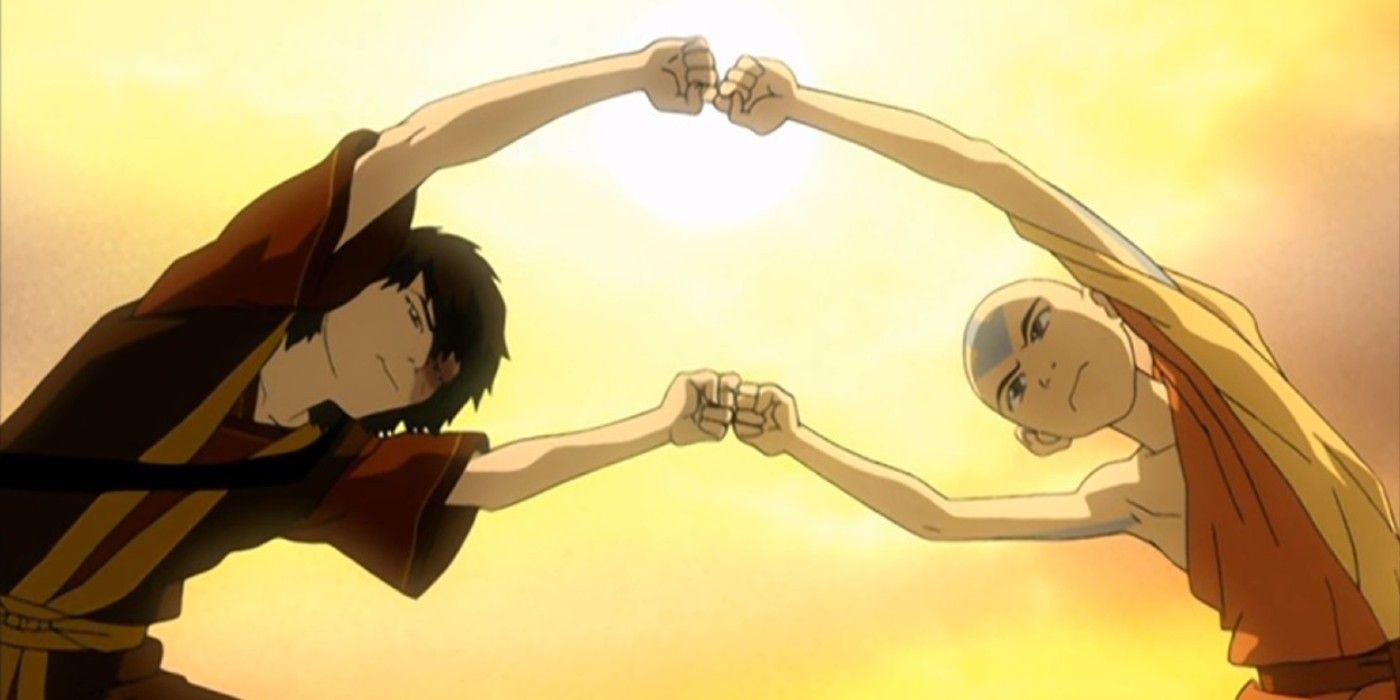 Aang and Zuko's dragon dance in Avatar: The Last Airbender.