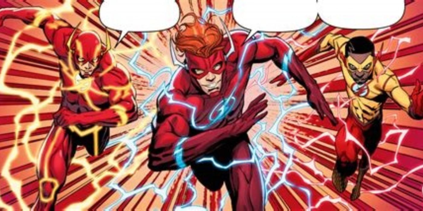 Barry Allen Wally West Flash Running Team-Up
